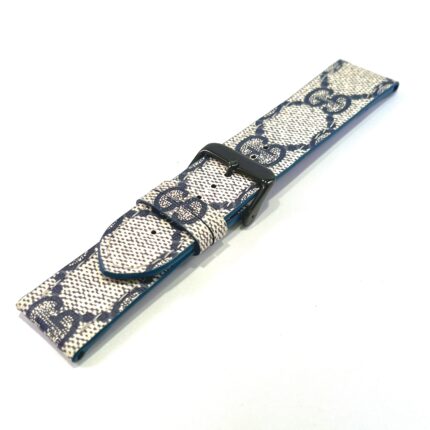Made-to-Order: Upcycled GG Gray/Navy Watch Band