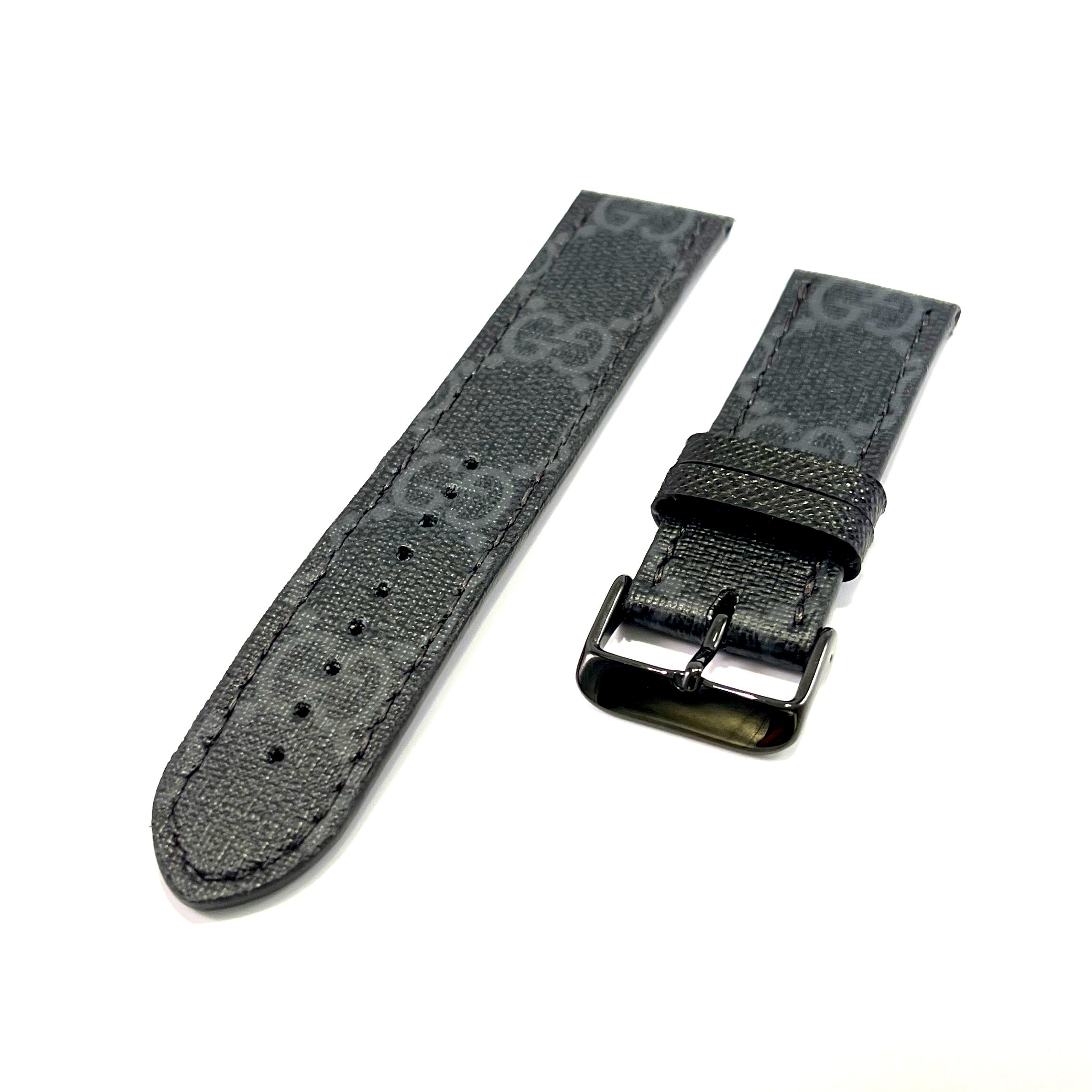 Ready-to-Ship: Upcycled GG Black Watch Band