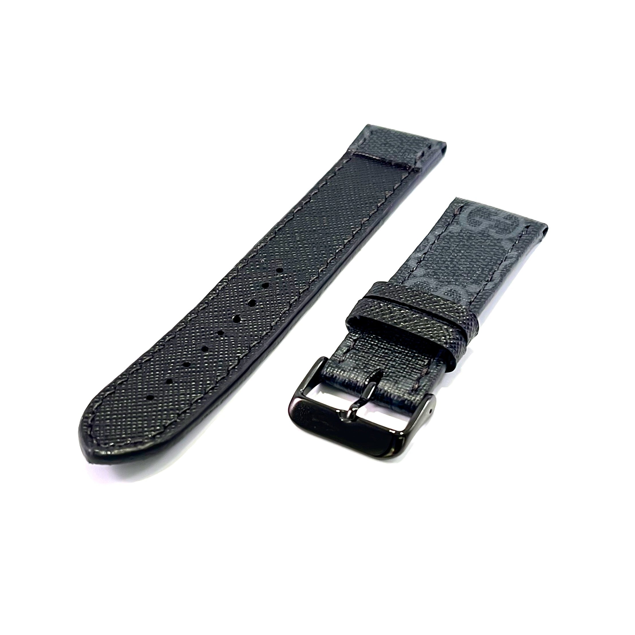 Ready-to-Ship: Upcycled GG Black Watch Band