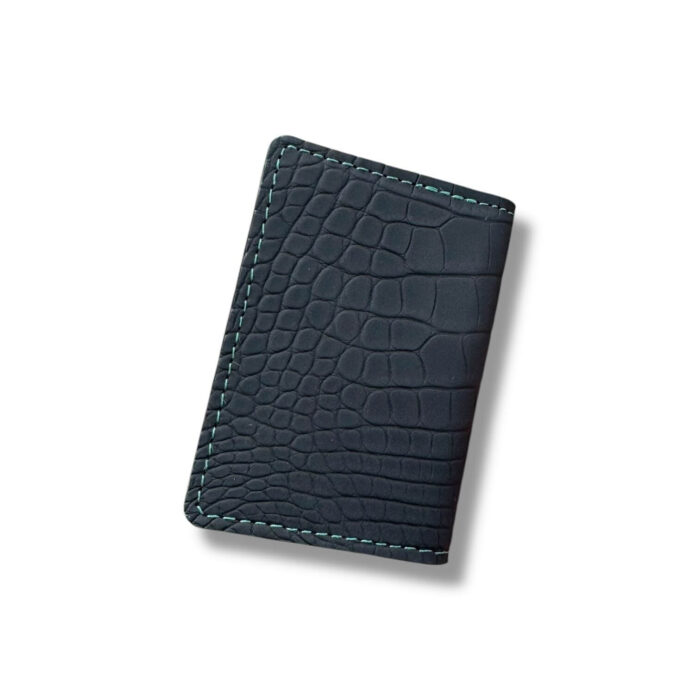 Rubberized Genuine Alligator Pocket Organizer Wallet - Image 3