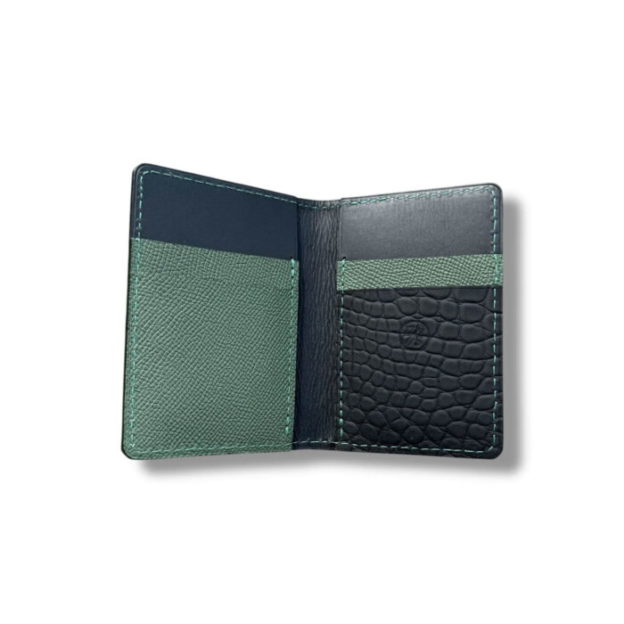 Rubberized Genuine Alligator Pocket Organizer Wallet - Image 4