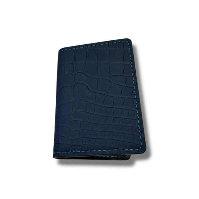 Rubberized Genuine Alligator Pocket Organizer Wallet - Image 1