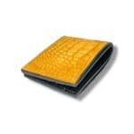 Customizable Nubuck Genuine Alligator Bifold Wallet - Image 2