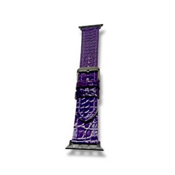 "Glazed Grape" Genuine Alligator Watch Band