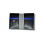 Matte Black/Blueberry Genuine Alligator Pocket Organizer Wallet - Image 6