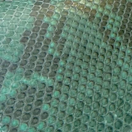 "Matte Pine Green" Genuine Python Watch Band