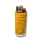 "Wheat Nubuck" Genuine Alligator Lighter Sleeve