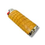 "Wheat Nubuck" Genuine Alligator Lighter Sleeve - Image 2